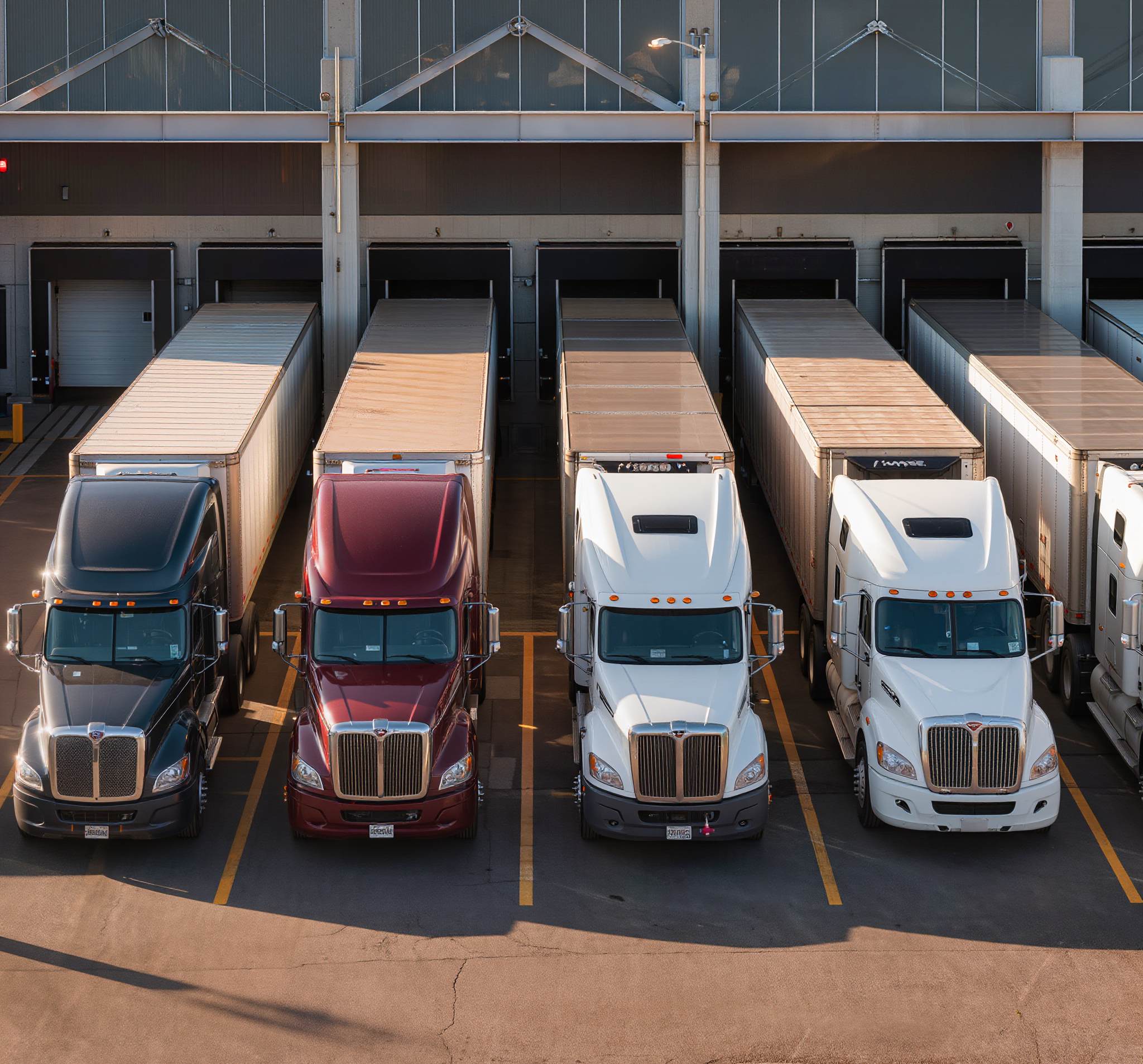 Flotilla de vehículos comerciales en México